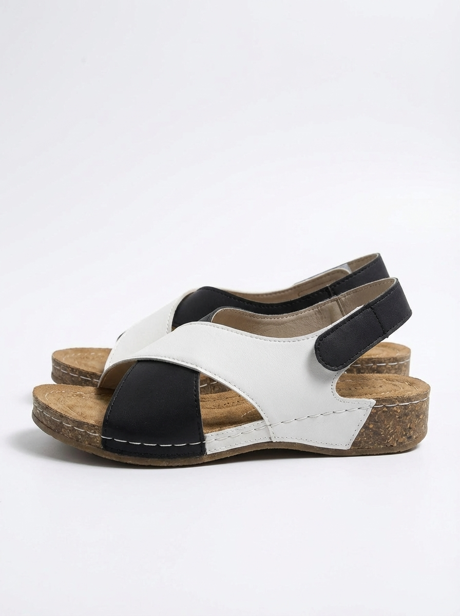 Livia women's ergonomic comfort sandal with shock-absorbing sole and flexible design